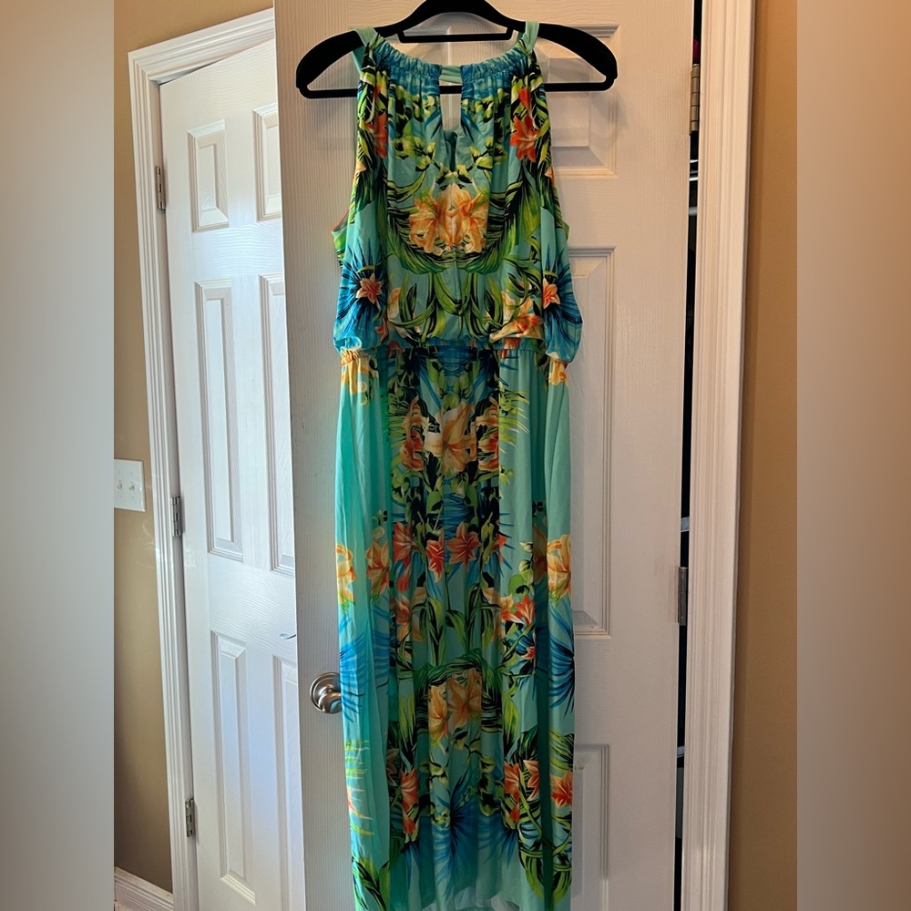 Hawaiian maxi dress